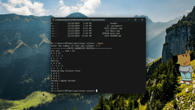 Linear Equation Solver